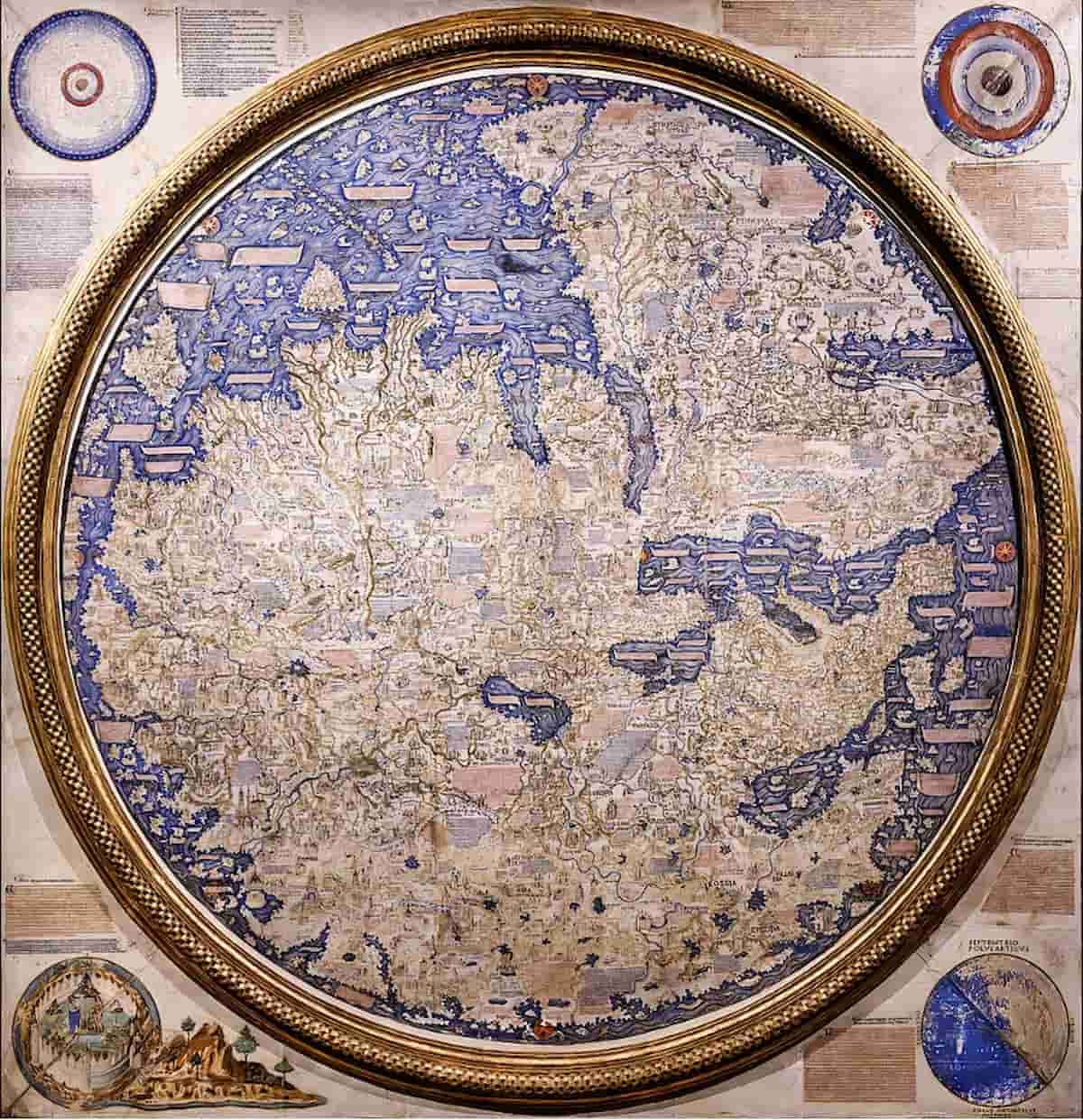 Weitere Einzelheiten Mappa mundi von Fra Mauro Wikipdeia