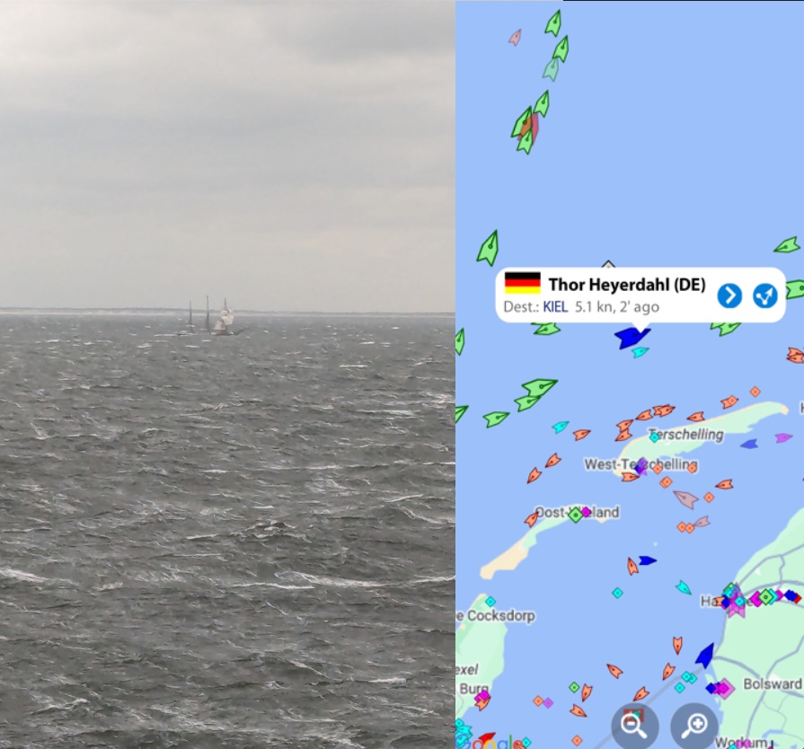 Thor Heyerdaghl vor den nordfrisischen INseln